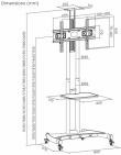 ART ART Mobil stand + TV mount 32-70''45kg