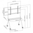 Maclean Mobile floor stand 50-86 inches MC-977