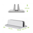 Techly Vertical Aluminum Notebook Stand