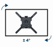 Gembird WM-55ST-01 Premium full-motion TV wall mount , 32”-55” (32 kg)