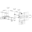 Techly Bracket for Pole Fixing TV LED/LCD 17-32