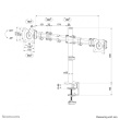 Neomounts NM-D135DBLACK Monitor arm 10-27