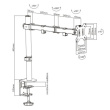 Techly ICA-LCD 503BK monitor mount / stand 81.3 cm (32