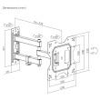 Maclean MC-700N TV Monitor Wall Mount Universal max VESA 200x20 23