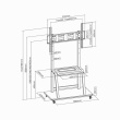 Gembird TVS-100F-01 signage display mount 2.54 m (100