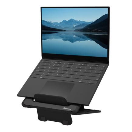 Fellowes Laptop Stand for Desk - Breyta Adjustable Laptop Riser for Home and Office - Portable Laptop Stand with 12 Height Adjustments - Max Laptop Size 14
