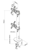 Neomounts Desk holder FPMA-D960DVBLACKPLUS