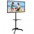 Techly Mobile stand LCD/LED 23-55 inches adjustable with shelf, black