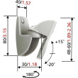 Vogels | Loundspeaker Mount | VLB500 2 pcs. | Turn, Tilt | Maximum weight (capacity) 5 kg | Black 8155000