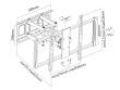 Maclean MC-679 Wall LED / PLASMA / LCD TV bracket - max. 80kg
