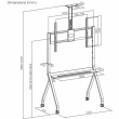 ART ART mobile stand + TV mount 55-100'' 120kg