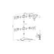 Digitus | Desk Mount | DA-90364 | Tilt, swivel, rotate | Black DA-90364