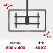 Maclean Ceiling mount for TV MC-112B Max load 60KH