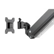 Digitus Desk Mount | Universal Single Monitor Mount with Gas Spring and Clamp Mount | Adjustable Height, Rotate, Tilt, Swivel | 15-35 