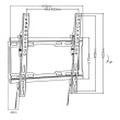 Maclean TV MC-412 Wall Mount Bracket 32