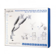 LogiLink Dual monitor mount, 13-27, 2x9kg. max