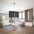 Telescopic TV holder, ceiling and floor with shelf Maclean MC-791N 37 