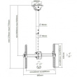Techly Ceiling mount LCD/LED 37-70cali Must 50kg
