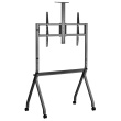 Maclean TV stand / cart, camera shelf, on casters, 55-100