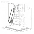 Maclean Maclean touch screen stand, max 8kg MC-989