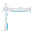 Neomounts NM-D135WHITE Monitor arm 10-30