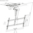 Maclean Electric TV ceiling mount MC-109 T