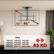 Maclean Electric TV mou nt MC-110 T