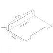 Maclean Decoder wall shelf, max 5kg, MC-122
