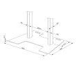 Neomounts AFP-875BL Floor plate - bolt-down
