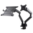 Maclean MC-813 Dual Desk Mount for a Monitor and a Laptop 17 