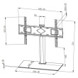 Techly ICA-LCD S07L TV mount/stand 165.1 cm (65