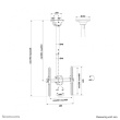 Neomounts NM-C440BLACK Monitor/TV mount ceiling 32-60