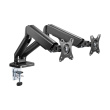 Desktop Swivel Mount for Two LCD Monitors Gas Spring