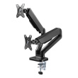 Desktop Swivel Mount for Two LCD Monitors Gas Spring