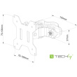 Techly ICALCD100BK Must Desk