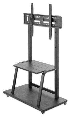 Manhattan TV & Monitor Mount, Trolley Stand, 1 screen, Screen Sizes: 37-100