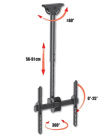 LED/LCD TV Ceiling Mount 32-55 inch 50kg 560-910 mm