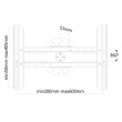 Neomounts Wall mount LFD LED-WR100BLACK with pivot