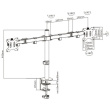 Techly ICA-LCD 582-D monitor mount / stand 81.3 cm (32