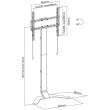 Techly ICA-TR47 TV cabinet/entertainment center