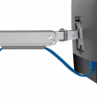 Ergo Office Aluminium Monitor Mount with Gas Spring, Double Arm, VESA 75x75/100x100, 17