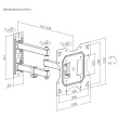 Maclean MC-700N TV Monitor Wall Mount Universal max VESA 200x20 23