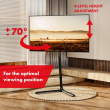 Maclean TV floor stand, 32-70 inches 40kg, MC-494 Must