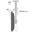 Techly Telescopic Universal Ceiling Support for 2 TV LED LCD 32-55