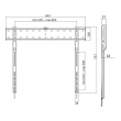 LogiLink TV wall mount, 43-80' fixed, 40kg max.