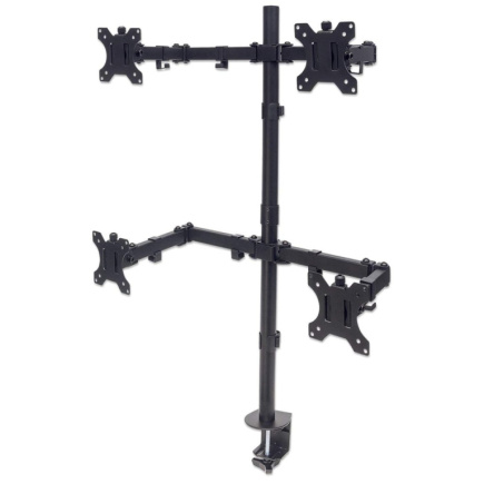 Manhattan Quad Desk Mount for TV & Monitors, For screens 10
