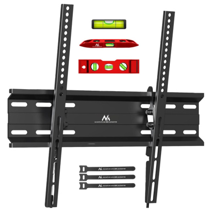 Maclean MC-748A TV or Monitor Mount, TV Wall Holder, Handle, max VESA 400x400, 32-70