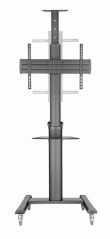 Gembird TVS-70T-02 Aluminum TV floor stand with caster wheels, 37