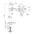 LogiLink Monitor mount 13-27, aluminium