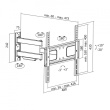 LogiLink TV wall mount VESA 32-55' max. 50kg